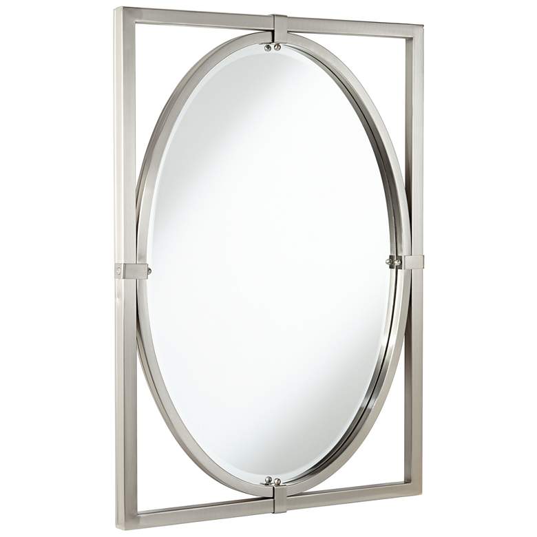 Image 5 Uttermost Akita Brushed Nickel 24 inch x 34 inch Wall Mirror more views