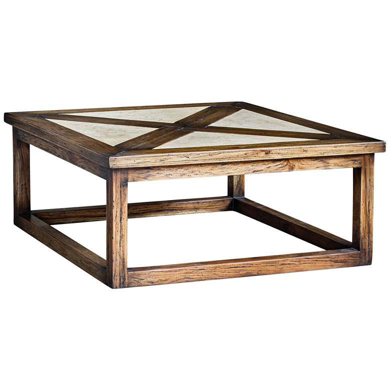 Image 1 Uttermost Akono Natural and Rustic Honey Wood Coffee Table
