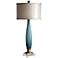 Uttermost Alaeia Etched Cobalt Glass Table Lamp
