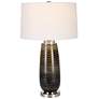 Uttermost Alamance Ombre Rustic Bronze Glass Table Lamp