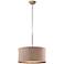 Uttermost Alamo Burlap 3-Light Pendant Light