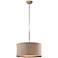 Uttermost Alamo Burlap 3-Light Pendant Light