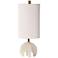 Uttermost Alanea 23 1/2" Modern Polished White Alabaster Accent Lamp