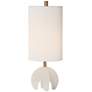 Uttermost Alanea 23 1/2" Modern Polished White Alabaster Accent Lamp