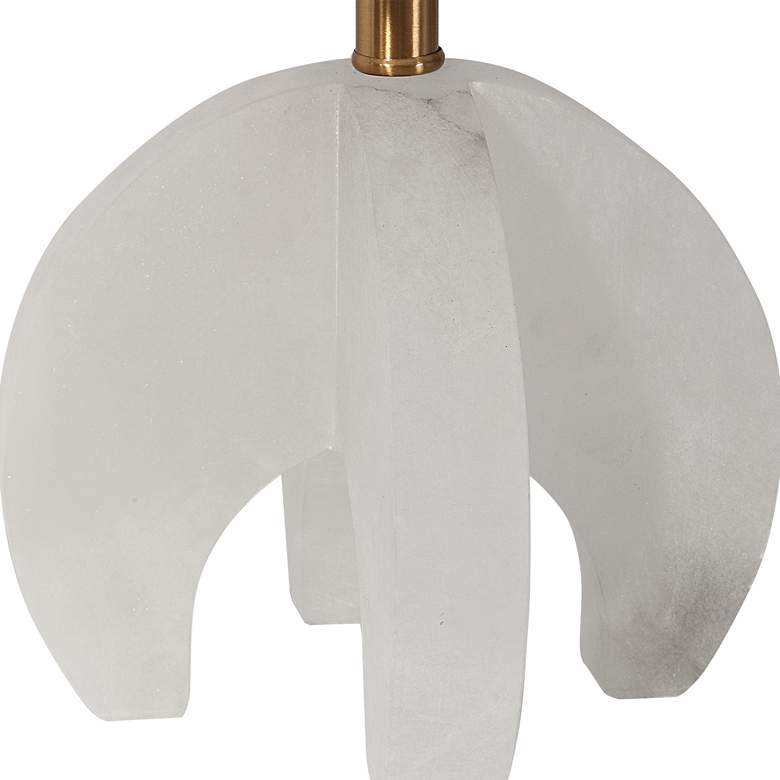 Image 4 Uttermost Alanea 23 1/2 inch Modern Polished White Alabaster Accent Lamp more views