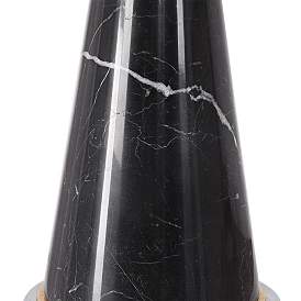 Image5 of Uttermost Alastair 29 3/4" Modern Black Marble Hourglass Table Lamp more views