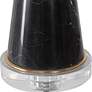 Uttermost Alastair 29 3/4" Modern Black Marble Hourglass Table Lamp