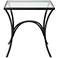 Uttermost Alayna 24" H Black End Table