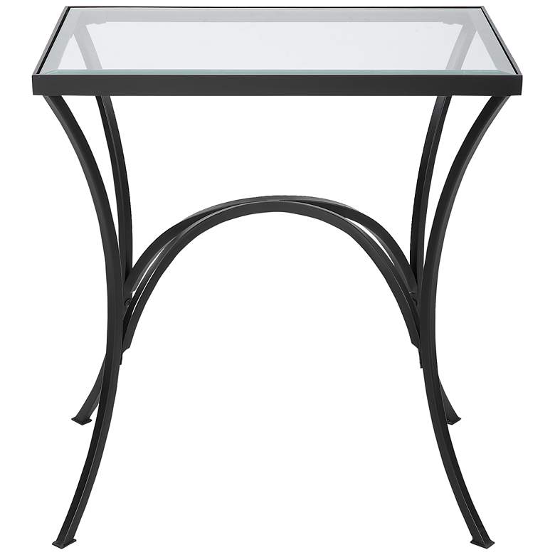 Image 3 Uttermost Alayna 24" H Black End Table