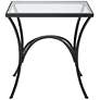 Uttermost Alayna 24" H Black End Table