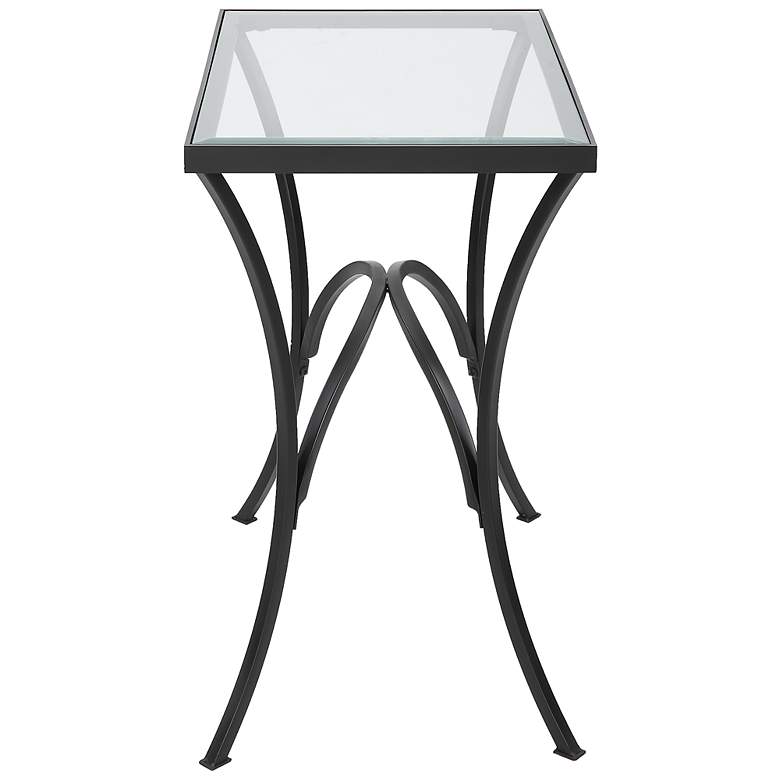 Image 7 Uttermost Alayna 24" H Black End Table more views