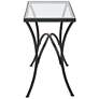 Uttermost Alayna 24" H Black End Table in scene