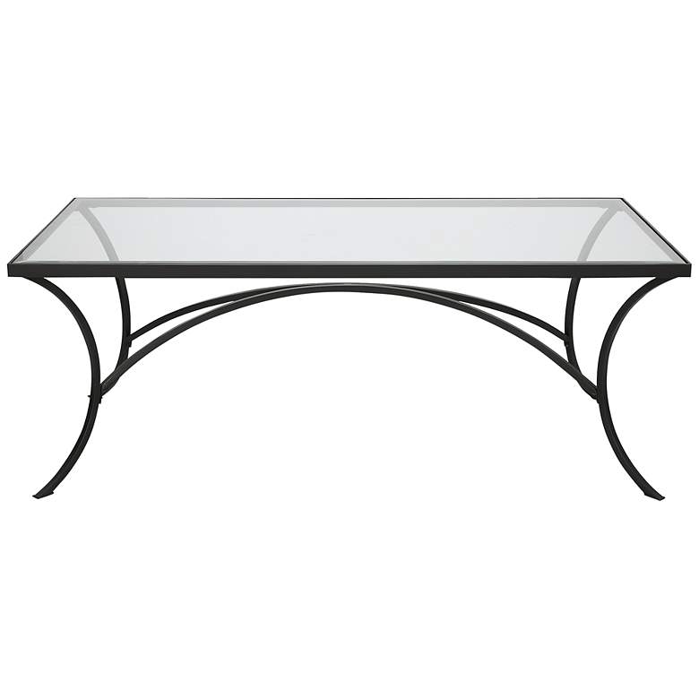 Image 3 Uttermost Alayna 48" L x 18" H Black Coffee Table