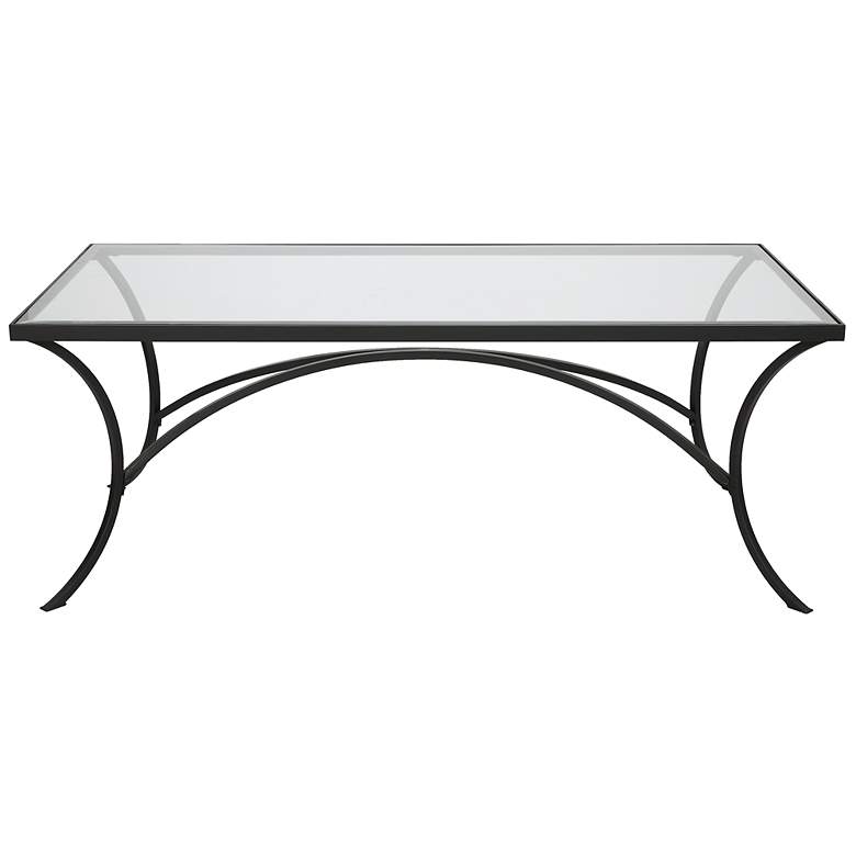 Image 3 Uttermost Alayna 48" L x 18" H Black Coffee Table