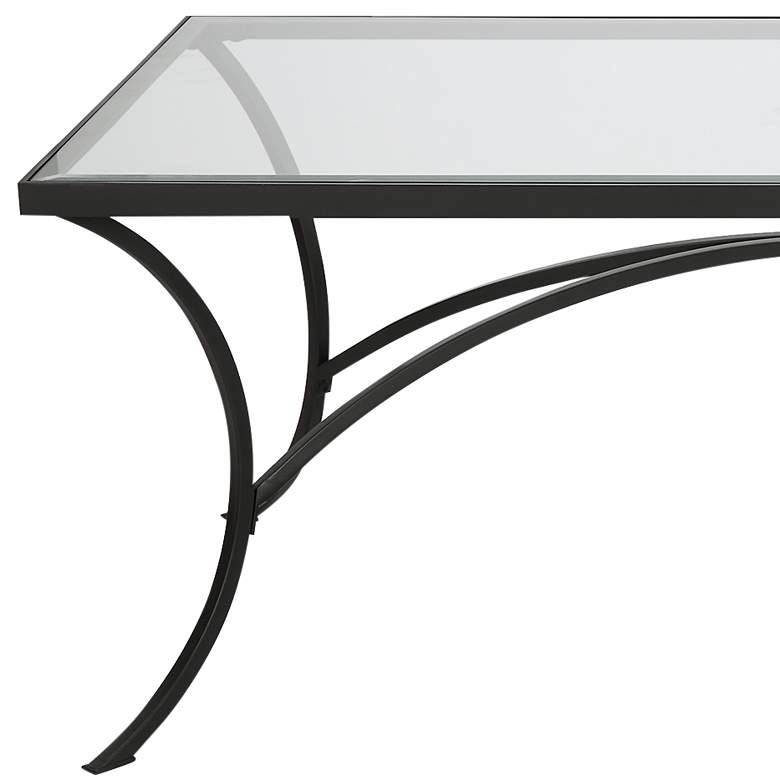 Image 4 Uttermost Alayna 48" L x 18" H Black Coffee Table more views