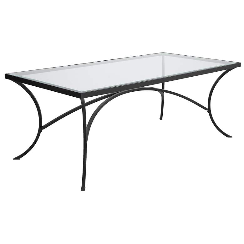 Image 5 Uttermost Alayna 48" L x 18" H Black Coffee Table more views