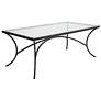 5_Uttermost Alayna 48" L x 18" H Black Coffee Table more views
