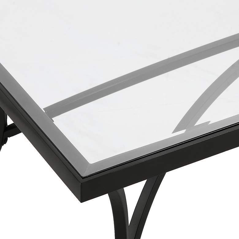 Image 7 Uttermost Alayna 48" L x 18" H Black Coffee Table more views