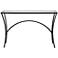 Uttermost Alayna 48" Wide Black Rectangular Console Table
