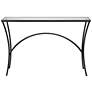 Uttermost Alayna 48" Wide Black Rectangular Console Table