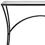 Uttermost Alayna 48" Wide Black Rectangular Console Table in scene