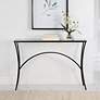 4_Uttermost Alayna 48" Wide Black Rectangular Console Table more views