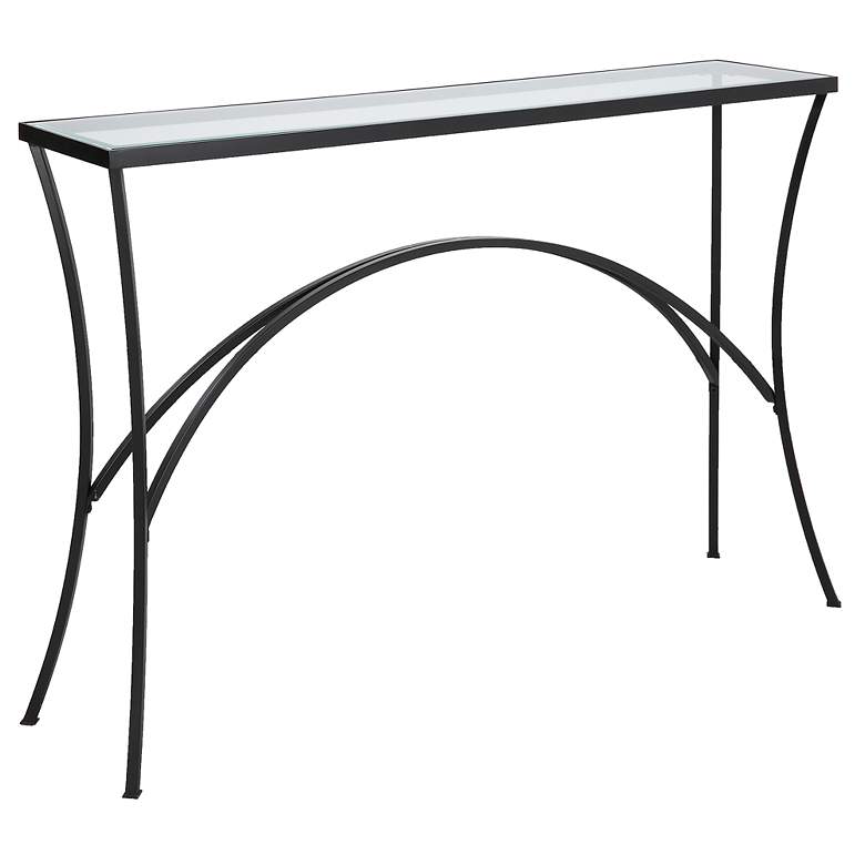 Image 5 Uttermost Alayna 48" Wide Black Rectangular Console Table more views