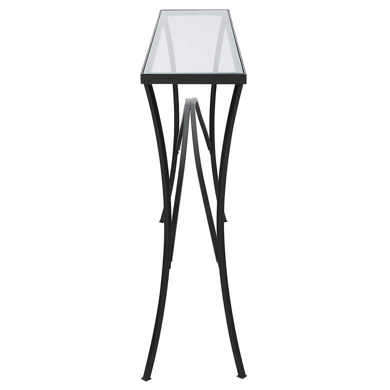 Image 6 Uttermost Alayna 48" Wide Black Rectangular Console Table more views