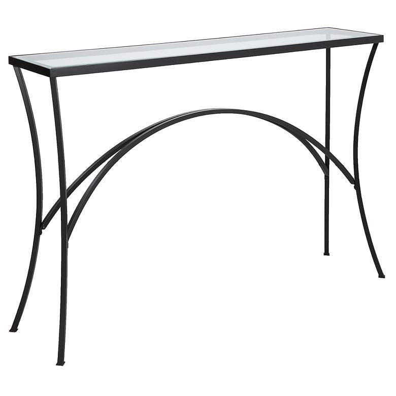 Image 6 Uttermost Alayna 48" Wide Black Rectangular Console Table more views