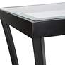 Uttermost Alayna 48" Wide Black Rectangular Console Table in scene