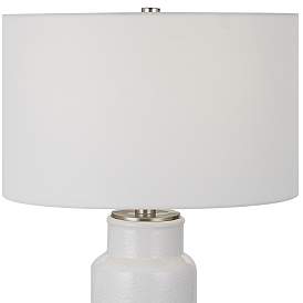 Image2 of Uttermost Albany 27 3/4" Modern White Ceramic Table Lamp more views