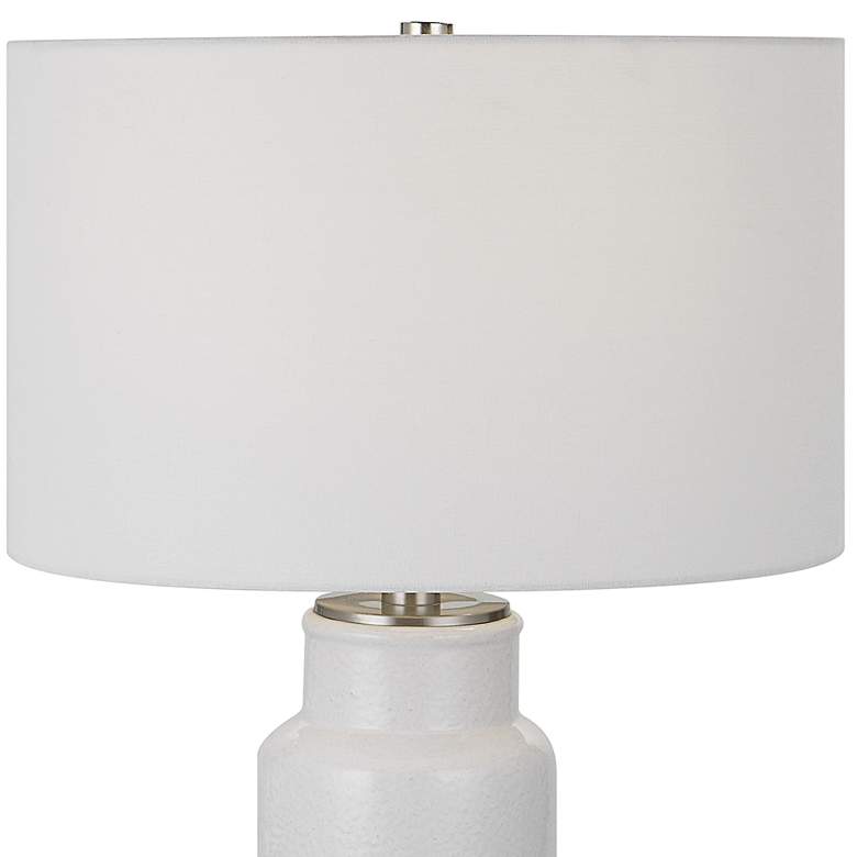 Image 2 Uttermost Albany 27 3/4 inch Modern White Ceramic Table Lamp more views