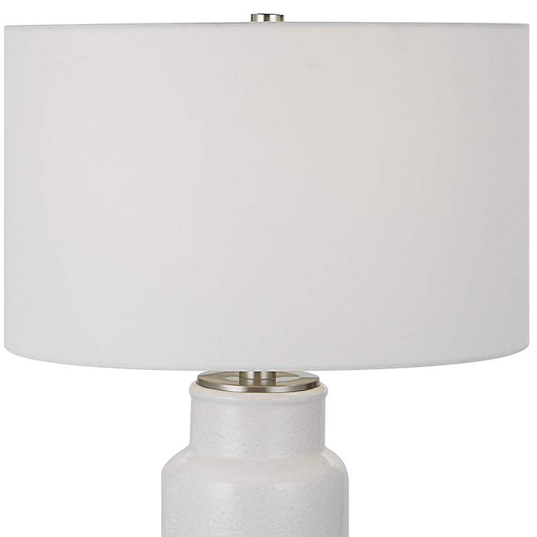 Image 2 Uttermost Albany 27 3/4" Modern White Ceramic Table Lamp more views