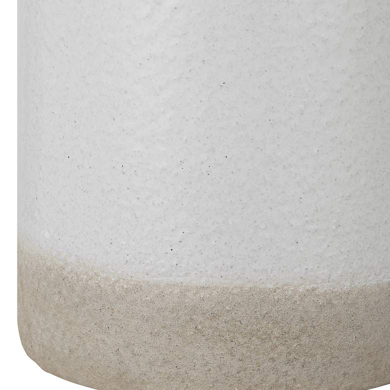 Image 4 Uttermost Albany 27 3/4" Modern White Ceramic Table Lamp more views