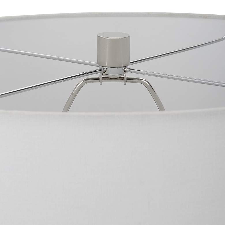 Image 5 Uttermost Albany 27 3/4" Modern White Ceramic Table Lamp more views