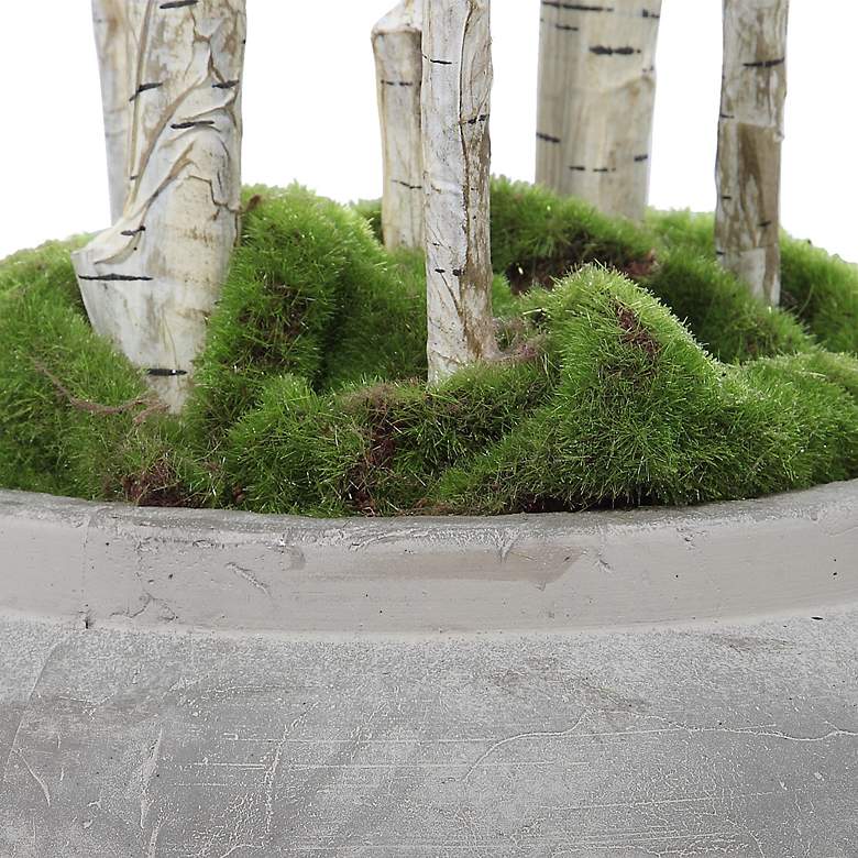 Image 4 Uttermost Aldis River Birch 72" High Faux Plant in Urn more views