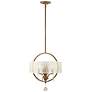 Uttermost Alenya 17 3/4" Wide Burnished Gold Pendant with Shade