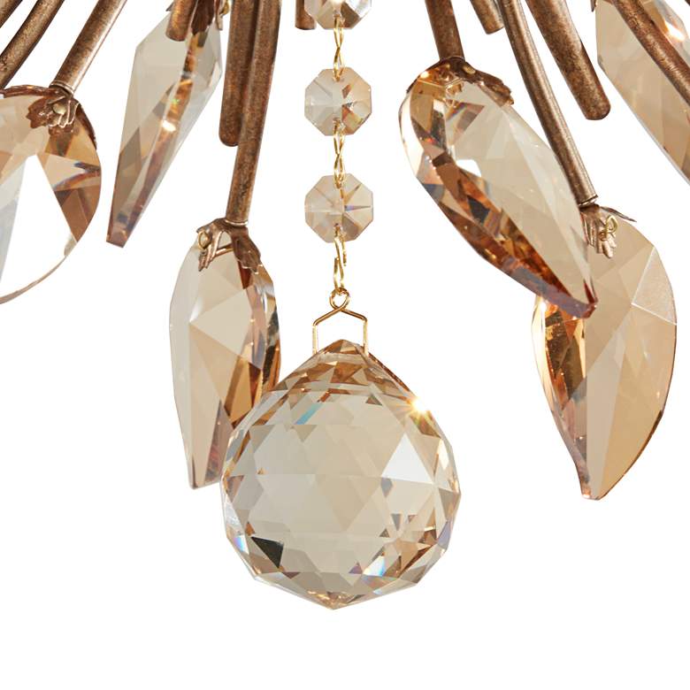 Image 3 Uttermost Alenya 29" Wide Burnished Gold Chandelier more views