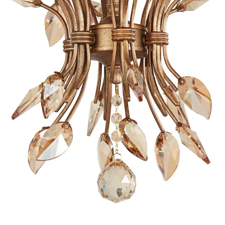 Image 4 Uttermost Alenya 29" Wide Burnished Gold Chandelier more views