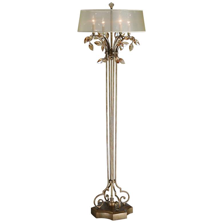 Image 1 Uttermost Alenya Burnished Gold Metal Floor Lamp