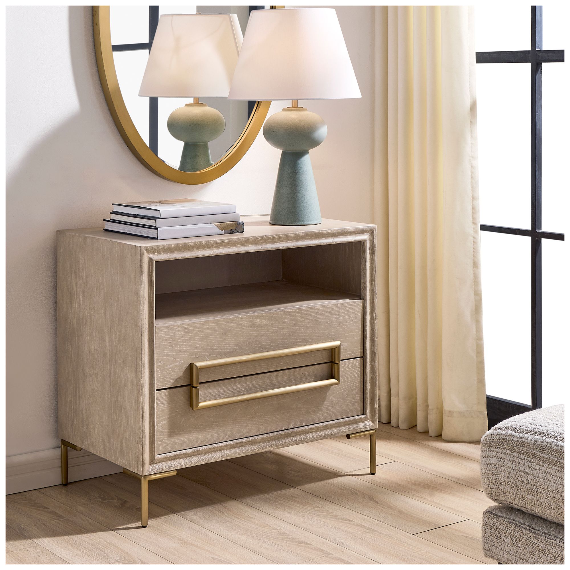 Image 3 Uttermost Alessia 32" Wide Side Table more views