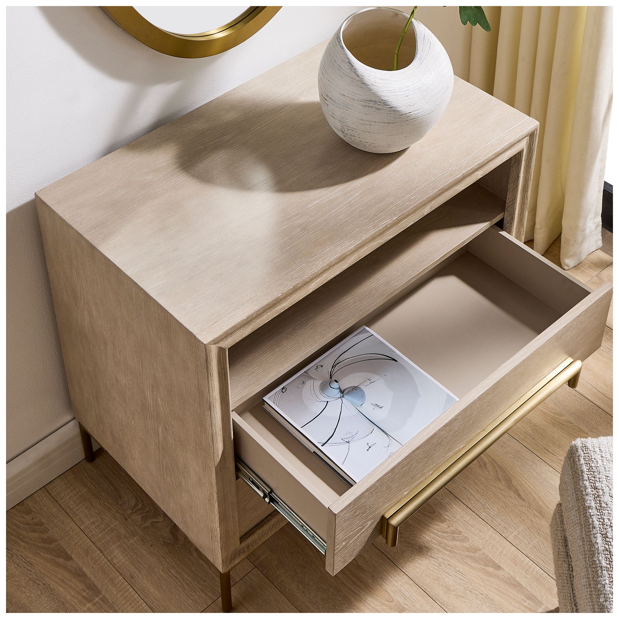 Image 4 Uttermost Alessia 32" Wide Side Table more views