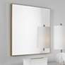 Uttermost Alexo Brushed Gold 28" Square Wall Mirror