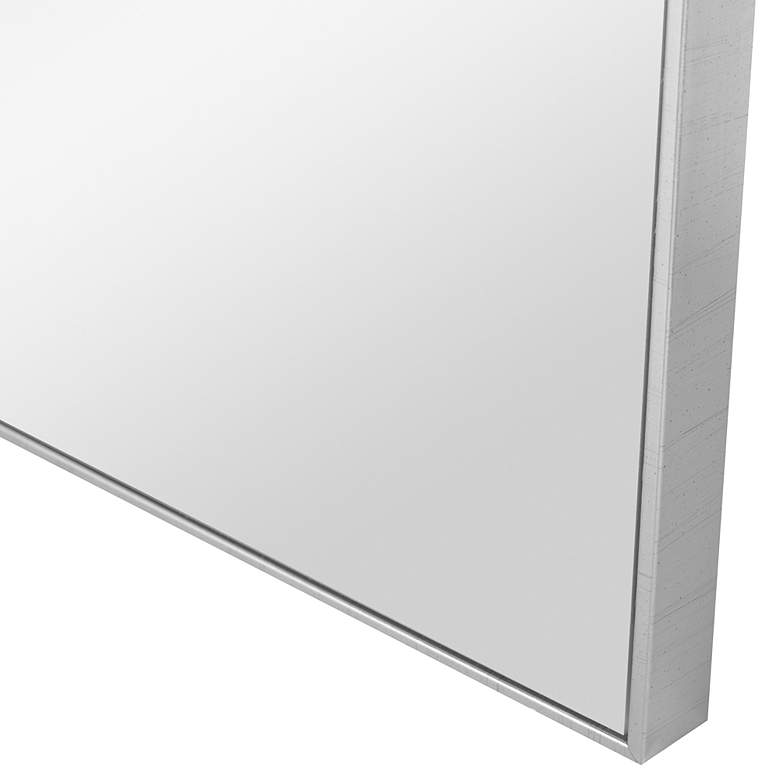 Image 3 Uttermost Alexo Brushed Silver 28" Square Wall Mirror more views