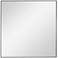 Uttermost Alexo Matte Black 28" Square Wall Mirror