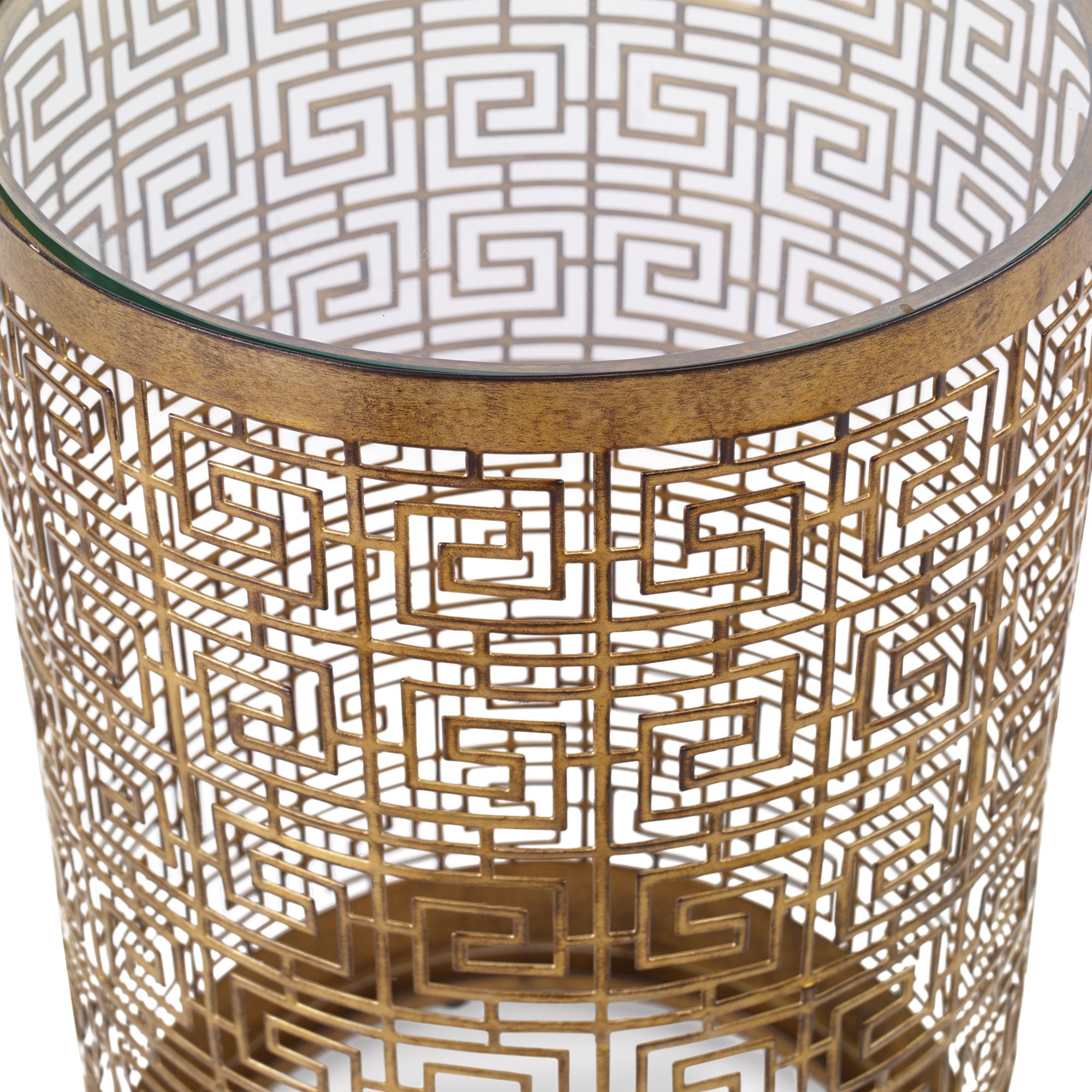Image 3 Uttermost Algernon Gold Accent Table more views