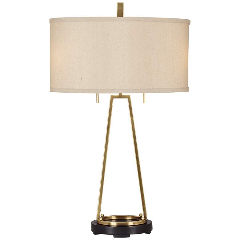 Image 1 Uttermost Alina Tapered Brass Table Lamp