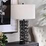 1_Uttermost Alita Aged Rust Black Metal Cylindrical Table Lamp