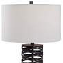 5_Uttermost Alita Aged Rust Black Metal Cylindrical Table Lamp more views