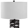 6_Uttermost Alita Aged Rust Black Metal Cylindrical Table Lamp more views